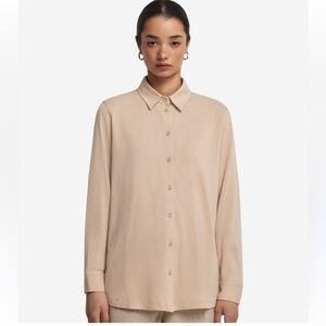 Cable & Gauge Men's Beige Button-Down Shirt